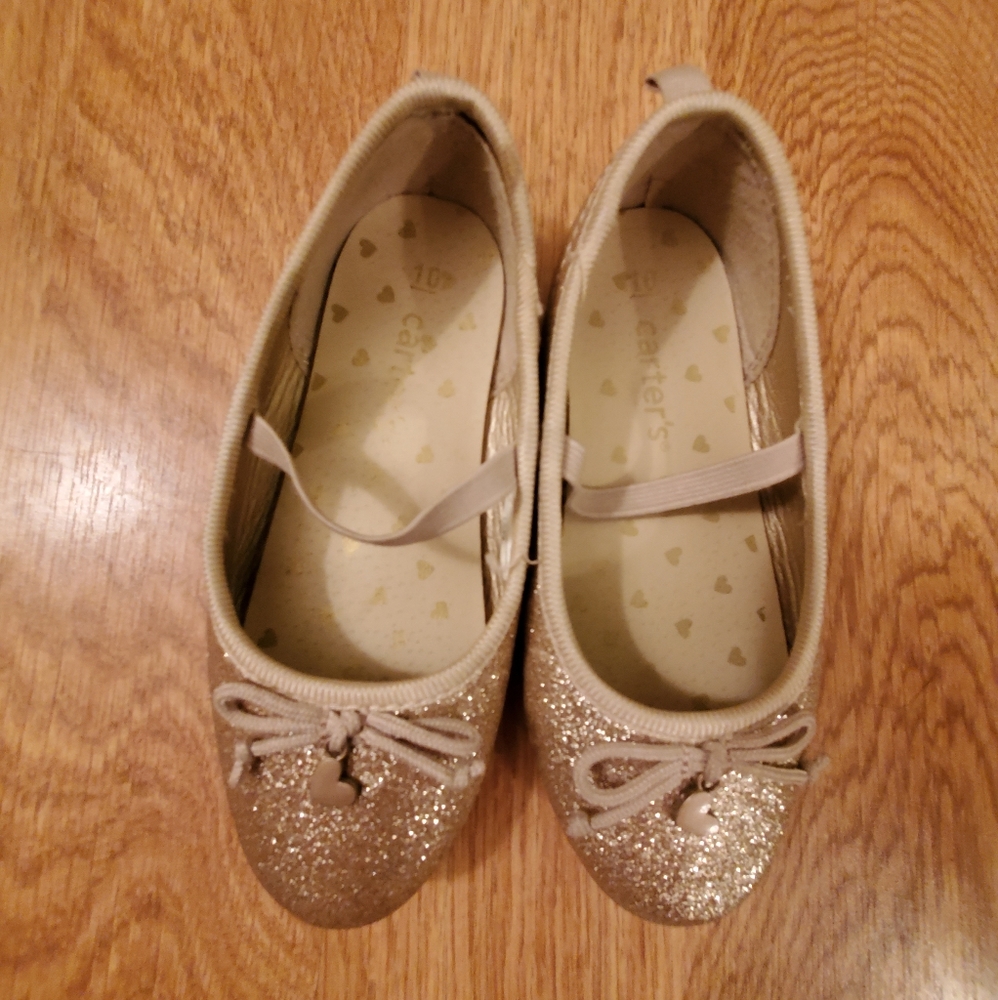 Carter's gold sparkle ballet flat